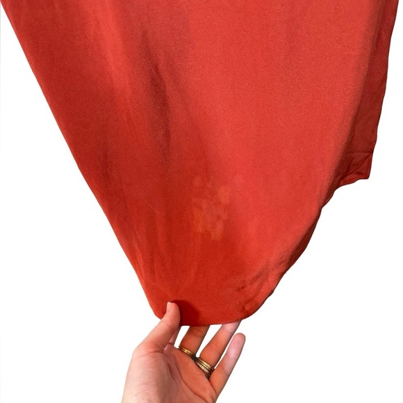 PETER COHEN 100% Silk Midi Slip Dress in Rust PLEASE READ - Picture 8 of 10